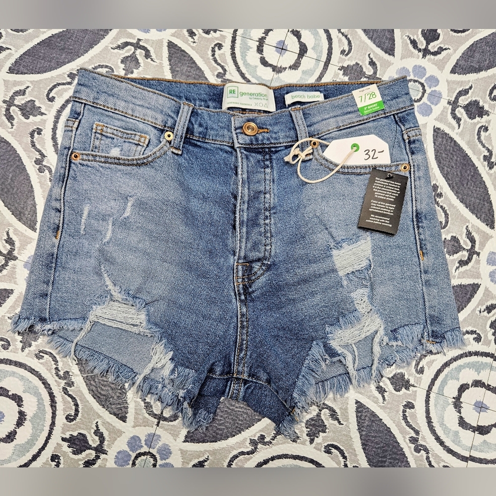 RE Generation denim shorts